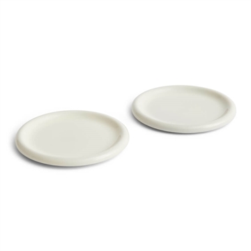 HAY Barro Plate Ø24 (2 stk.) - Off-White